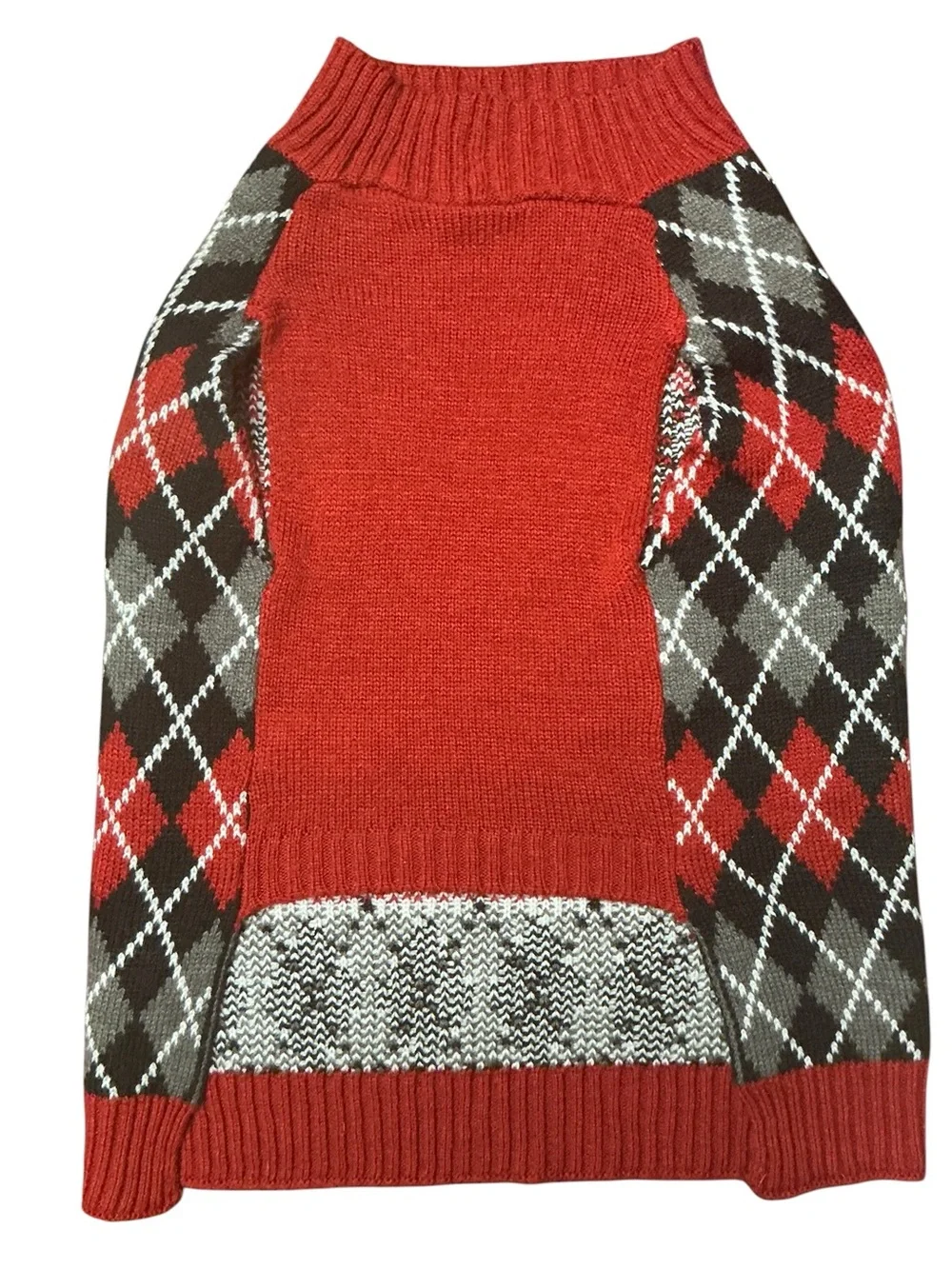 Argyle Knit Dog Sweater Vest